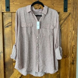 Loft light purple blouse